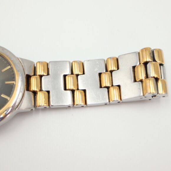 Vintage Fossil Arkitekt Watch Faded Two Tone 35mm Gray Date Dial w New Battery - Picture 14 of 16